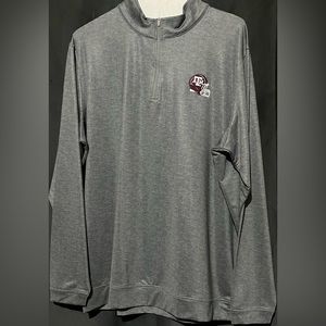 Peter millar Texas A&M 1/4 zip 3XL never worn.  Runs small. More of a 2xl.